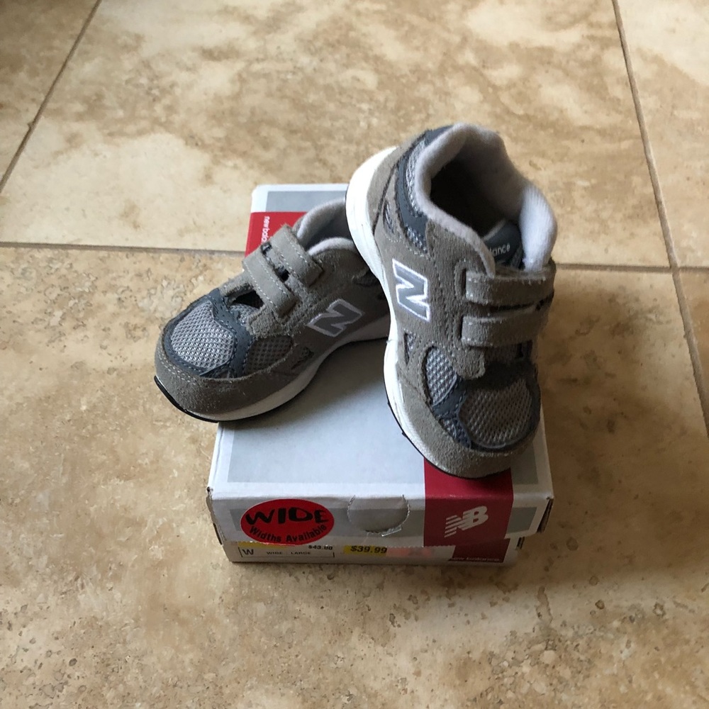 Gray Boys New Balance Tennis Shoes
